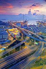 Image showing Hong Kong Stonecutters\' Bridge