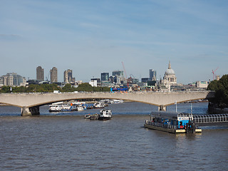 Image showing Waterloo Bridge in London