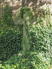 Image showing Tombs and crosses at goth cemetery
