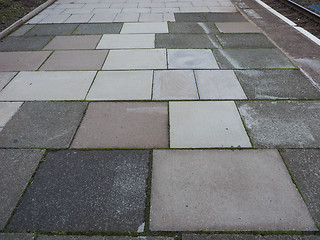 Image showing Grey concrete pavement background