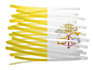 Image showing Flag illustration - Vatican City