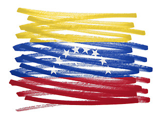 Image showing Flag illustration - Venezuela