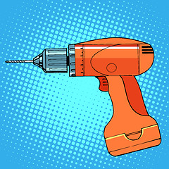 Image showing work tool drill screwdriver