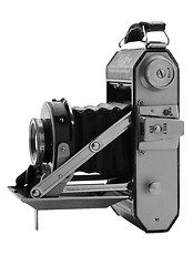 Image showing Old 6x9 camera isolated