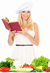 Image showing Woman with vegetables