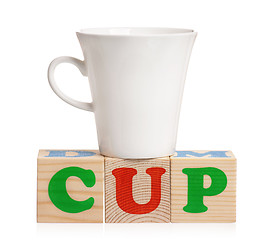 Image showing Cup with blocks