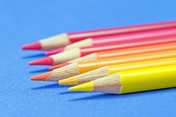 Image showing Coloured pencils