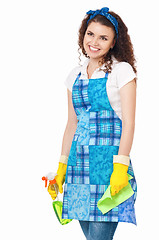 Image showing Young housewife