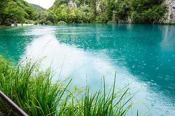 Image showing Clear water of Plitvice Lakes, Croatia