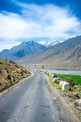 Image showing Road to Spiti Valley, Himachal Pradesh, India