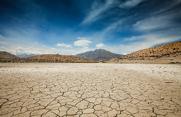 Image showing Dry Dhankar lake