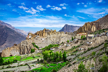 Image showing Dhankar Gompa. India. Spiti Valley