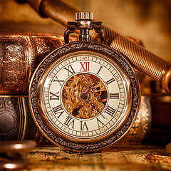 Image showing Vintage pocket watch