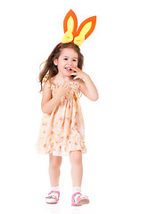 Image showing Girl with bunny ears 