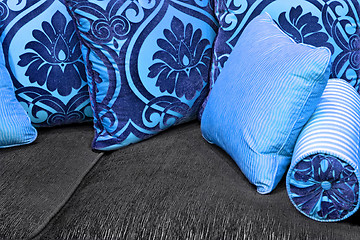 Image showing Blue pillows