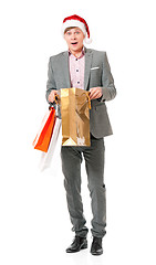 Image showing Man with shopping bags