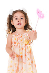 Image showing Girl with magic wand