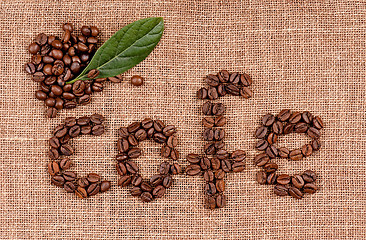 Image showing Text of coffee beans