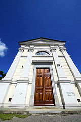 Image showing sumirago old architecture in  italy    and church in sunny day