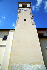 Image showing sumirago old abstract in  and church tower bell sunny day