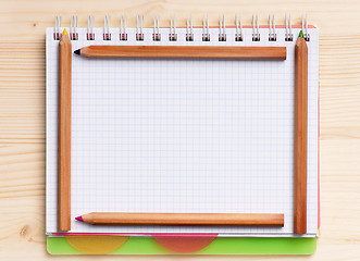 Image showing Notepad - top view