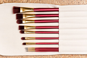 Image showing Makeup brushes