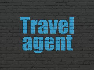 Image showing Travel concept: Travel Agent on wall background