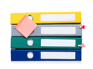 Image showing Colorful folders