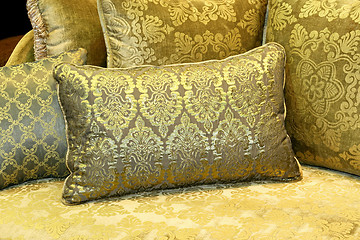 Image showing Pillows green