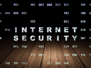 Image showing Privacy concept: Internet Security in grunge dark room