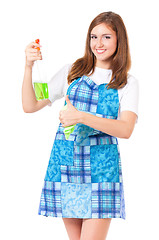 Image showing Young housewife