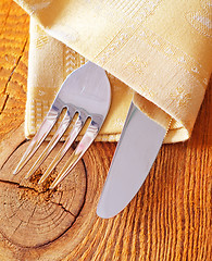 Image showing knife and fork