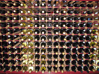 Image showing wine bottles