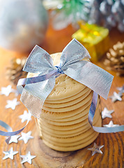 Image showing cookies and christmas decoration