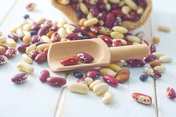 Image showing Raw color beans