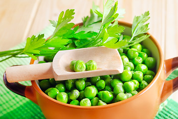 Image showing green peas