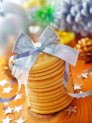 Image showing cookies and christmas decoration