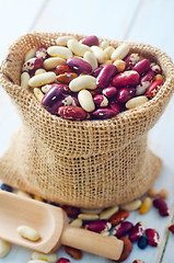 Image showing Raw color beans