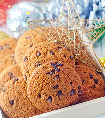 Image showing Cookies for christmas and christmas decoration