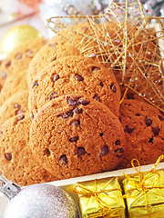 Image showing Cookies for christmas and christmas decoration