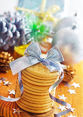 Image showing cookies and christmas decoration