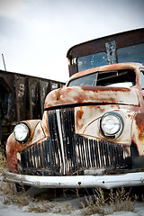 Image showing truck abandoned