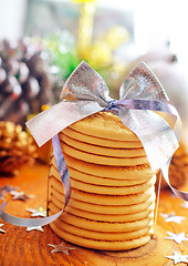 Image showing cookies and christmas decoration