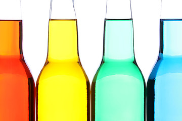 Image showing bottles closeup isolated