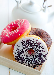 Image showing Sweet donuts, different kind from donuts