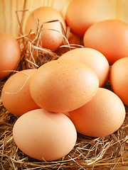 Image showing Raw eggs