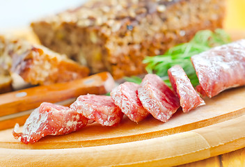 Image showing salami