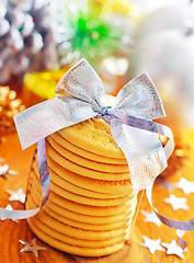 Image showing cookies and christmas decoration