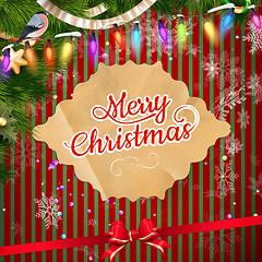 Image showing christmas background. EPS 10