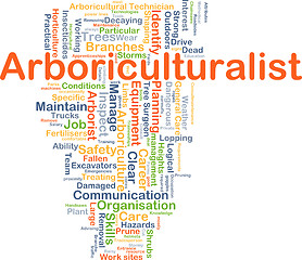 Image showing Arboriculturalist background concept